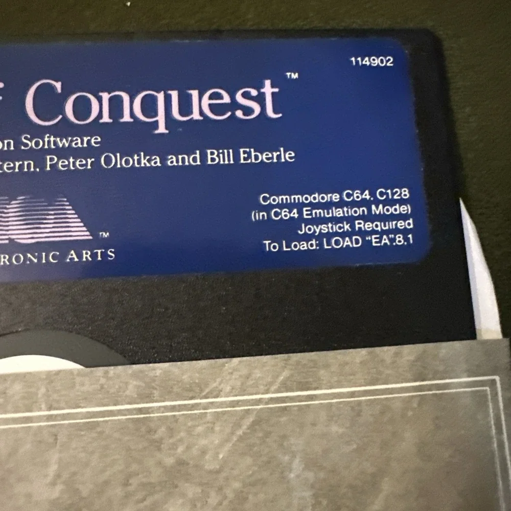 Lords of Conquest for Commodore 64 Floppy Disks Only Vintage Computer Game